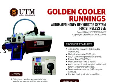 Golden Cooler Running Automated Dehydrator